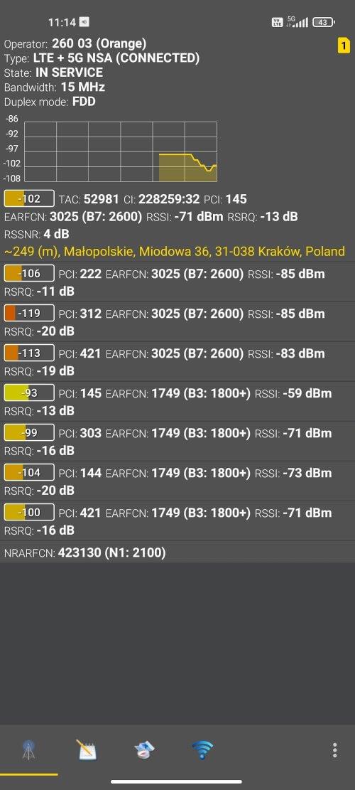 Netmonitor: Cell & WiFi Скриншот 1