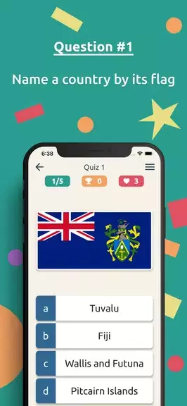 Flags Quiz:  World Geo Trivia スクリーンショット 2