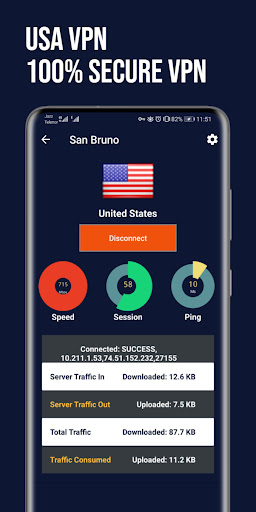 USA VPN Fast: Secure VPN Proxy Ảnh chụp màn hình 4