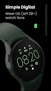 Simple Digital: Watch face Captura de tela 1