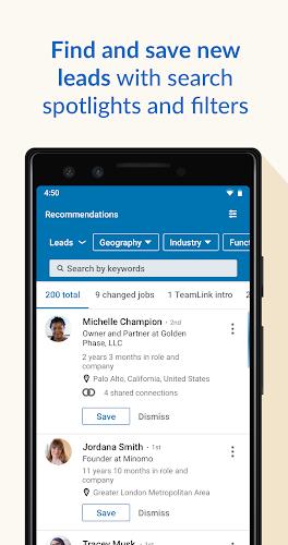 LinkedIn Sales Navigator स्क्रीनशॉट 2