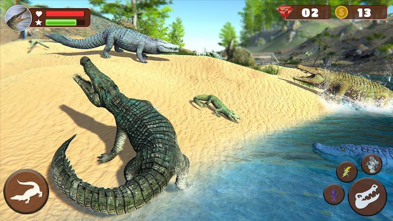 Schermata Wild Crocodile Family Sim Game 4