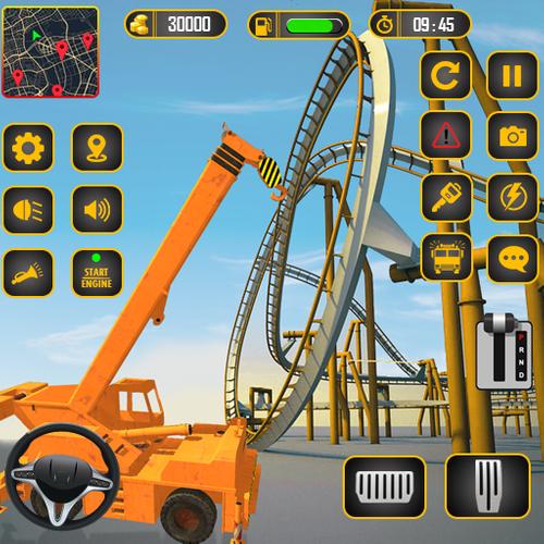 Roller Coaster Builder Game Скриншот 1