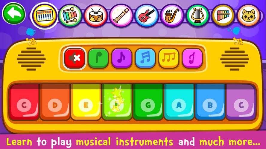 Piano enfants Musique Chansons Capture d'écran 1