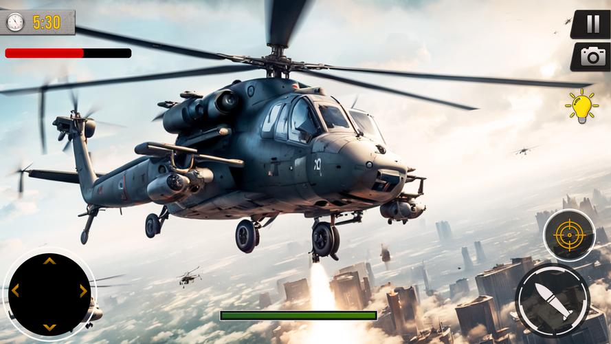 Gunship Battle Offline Game Captura de pantalla 4