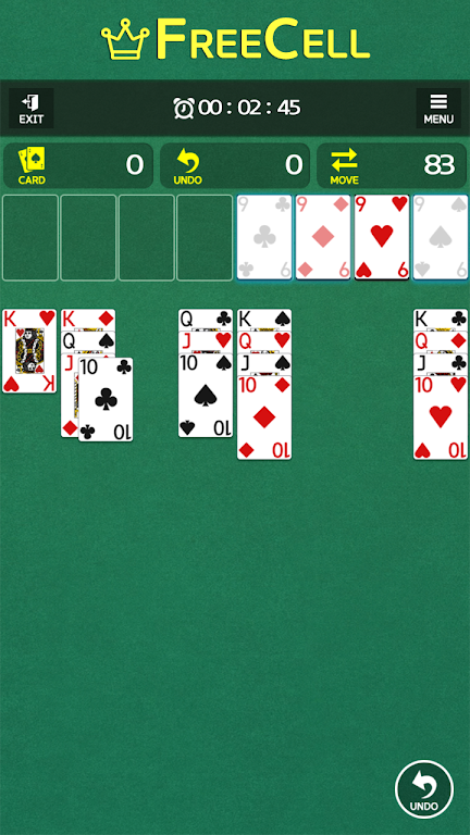 FreeCell - Classic Card Game Captura de tela 3