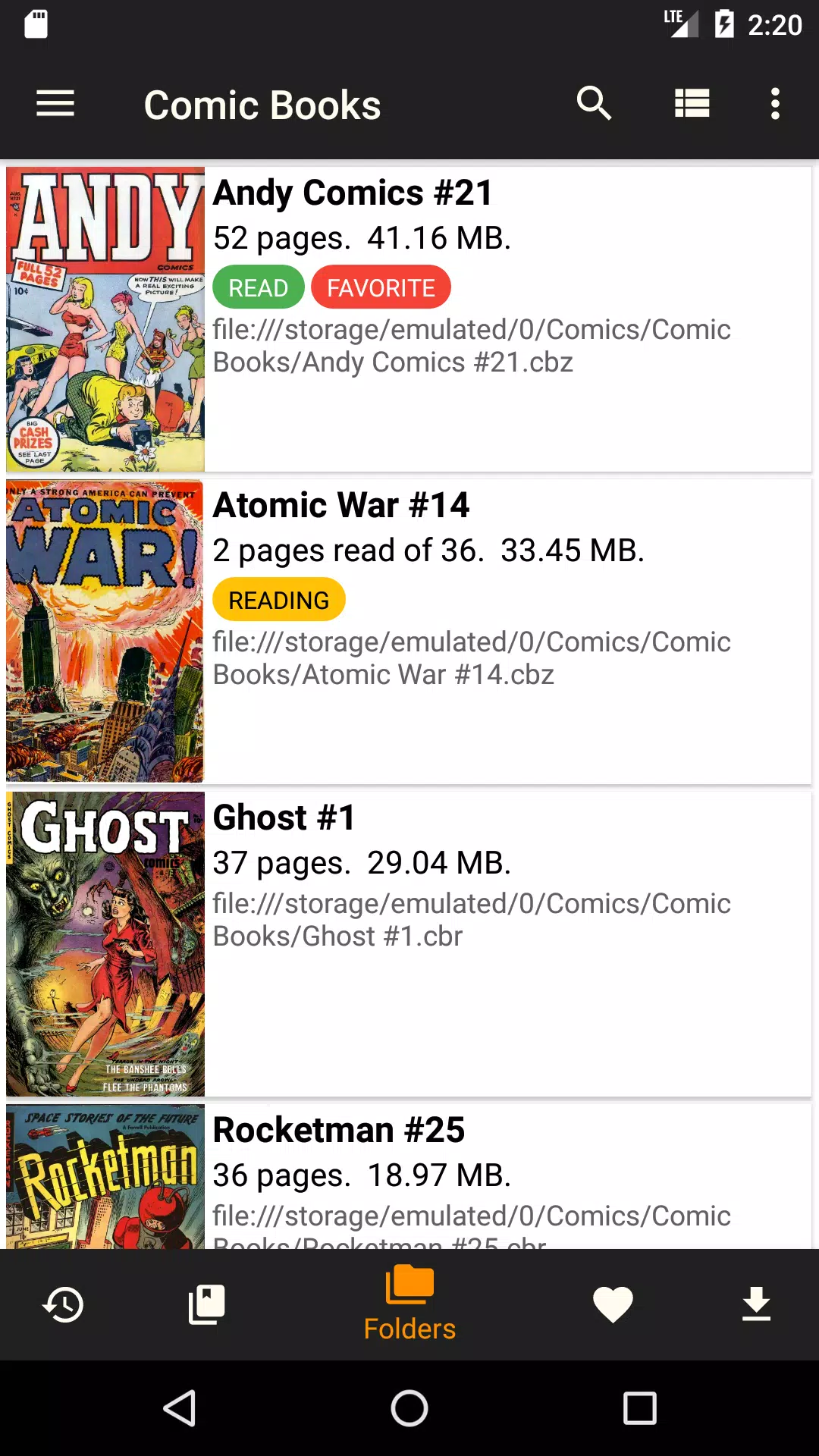 CDisplayEx Comic Reader Lite 스크린샷 1