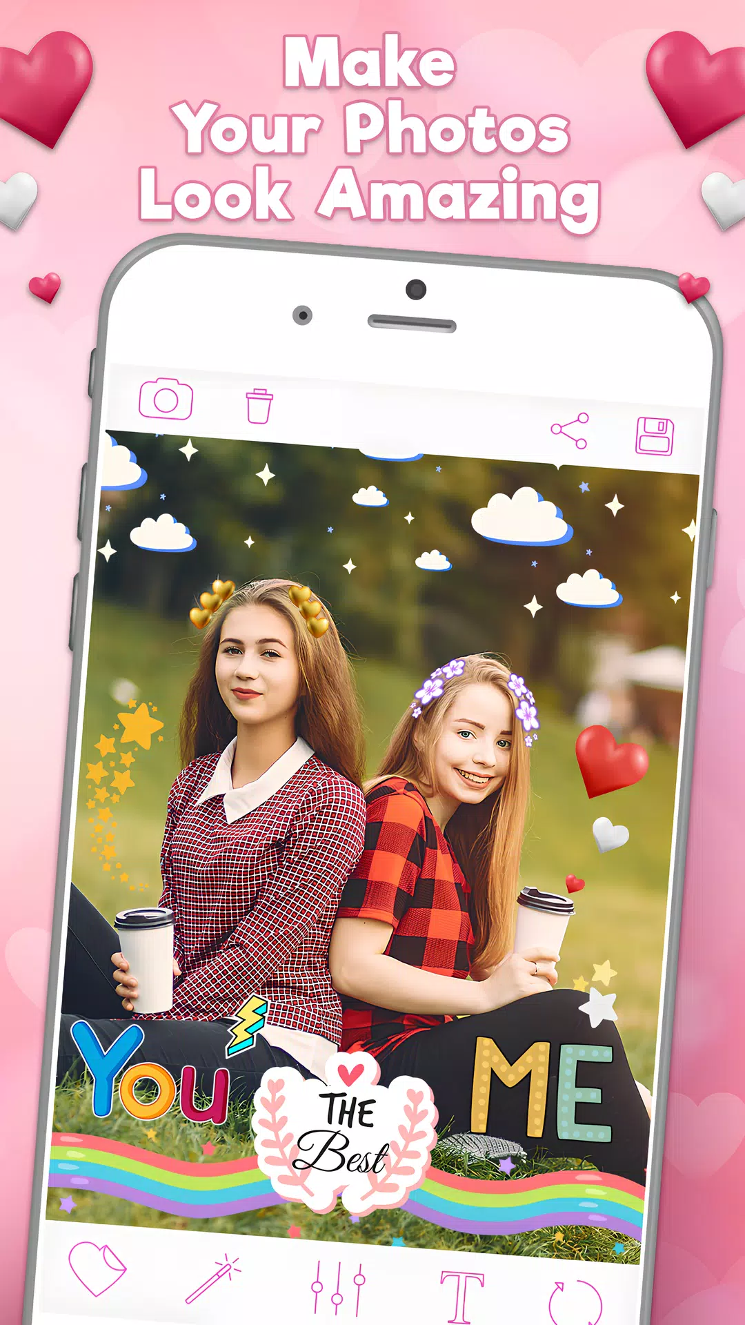 Heart Emoji & Photo Stickers স্ক্রিনশট 3