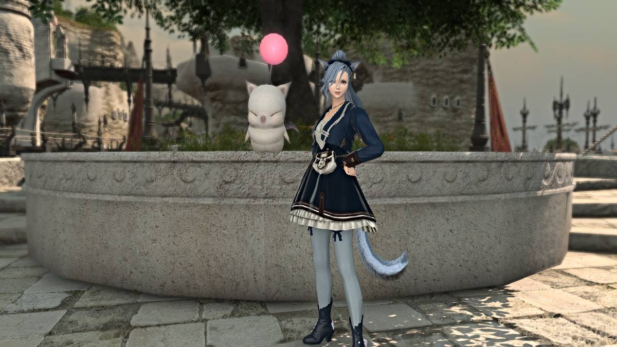 NPC Moogle Traderant di Final Fantasy XIV