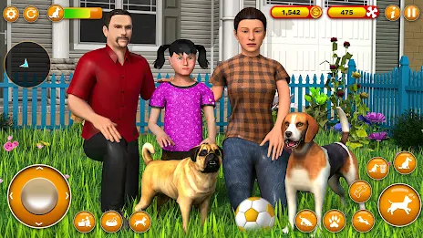 Pet Dog Family Adventure Games Schermafbeelding 2