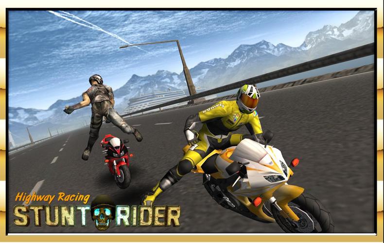 Highway Bike Attack Race Game Screenshot 4