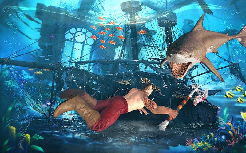 Megalodon shark fish eater Captura de tela 3