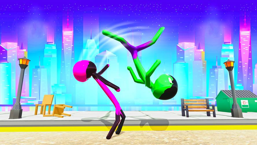 Stickman Ninja Fight: Ropehero 스크린샷 2