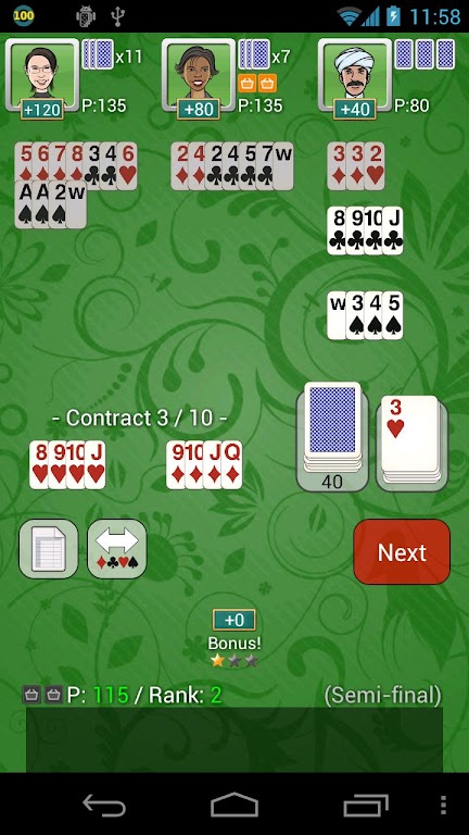 Contract / Shanghai Rummy Free Captura de pantalla 1