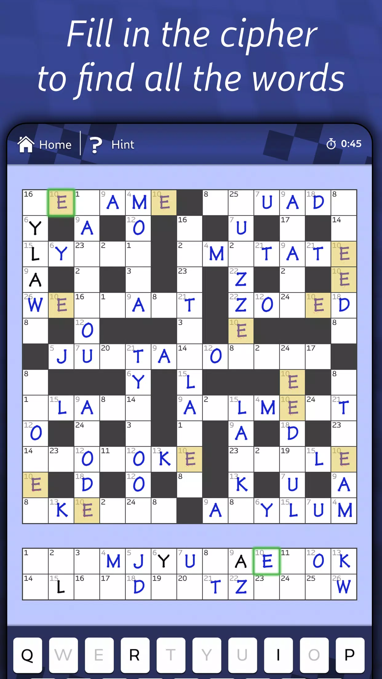 Astraware CodeWords Captura de tela 1