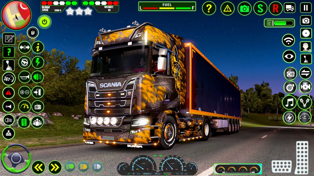 Euro Truck Driving- Truck Game Schermafbeelding 1