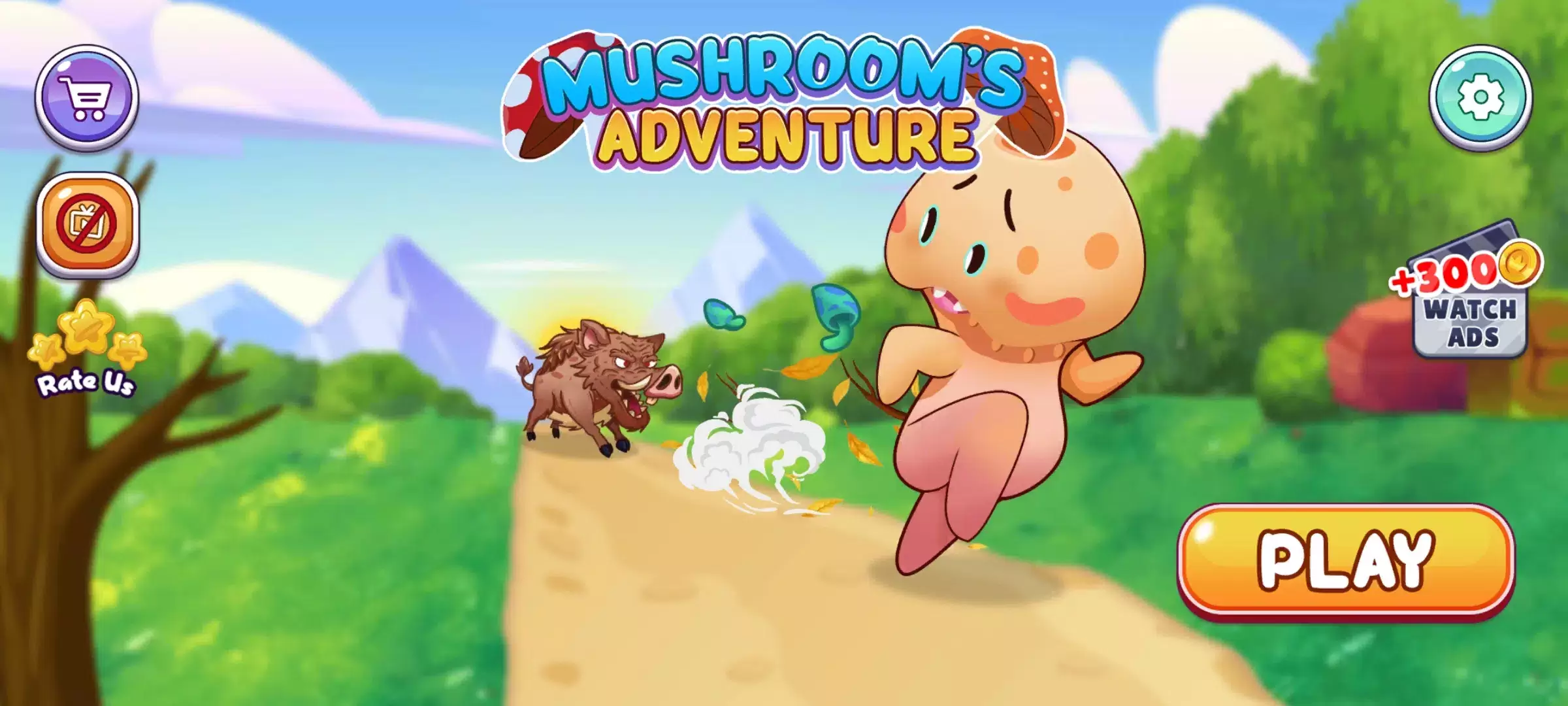 Mushroom war: Jungle Adventure स्क्रीनशॉट 1