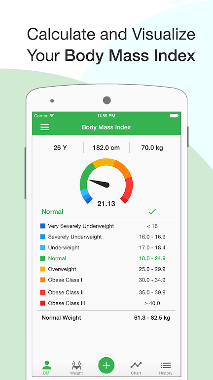 BMI Calculator: Weight Tracker應用截圖第1張