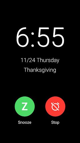 Alarm: Clock with Holidays ဖန်သားပြင်ဓာတ်ပုံ 2