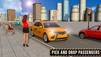 USA Taxi Car Driving: Car Game Tangkapan skrin 1