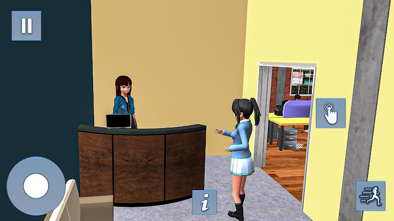 Anime Games: Office Girl Sim スクリーンショット 3