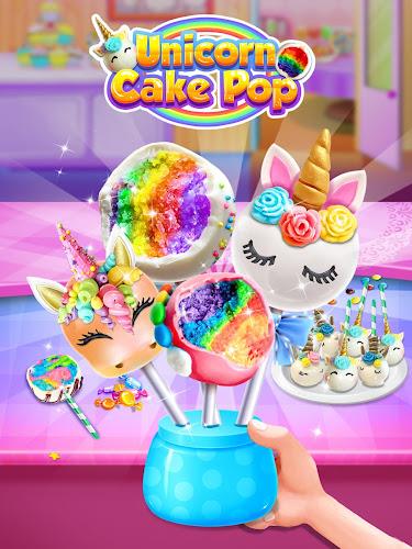 Unicorn Cake Pop - Sweet Food Screenshot 1