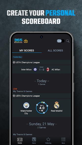 365Scores: Live Scores & News Mod স্ক্রিনশট 2