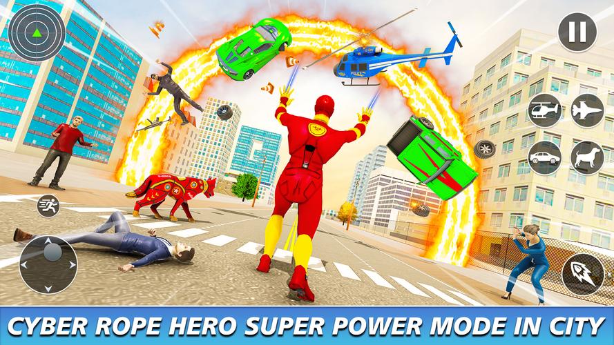 Cyber Rope Hero 스크린샷 3