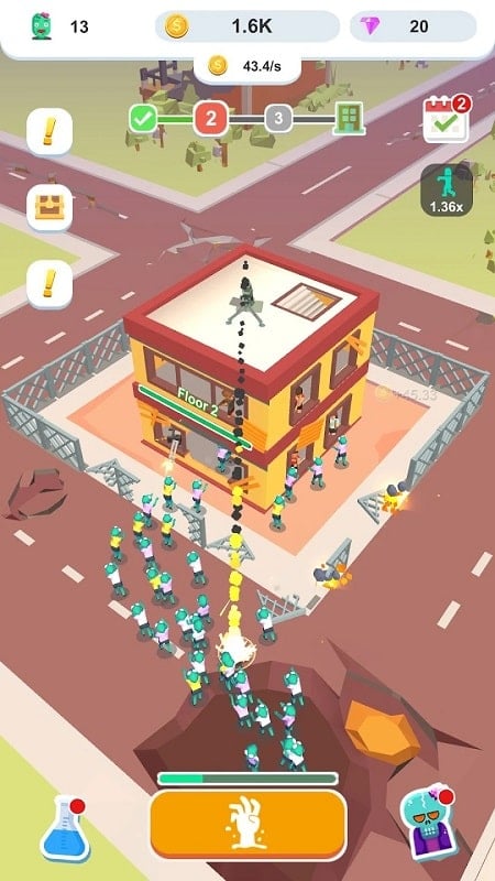 Idle Zombie Army ဖန်သားပြင်ဓာတ်ပုံ 3