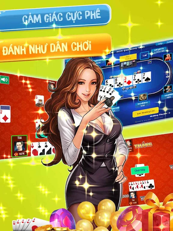 Đánh  tiến lên OFFLINE - tien len mien nam應用截圖第2張