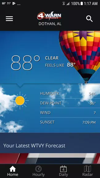 WTVY-TV 4Warn Weather Ảnh chụp màn hình 1