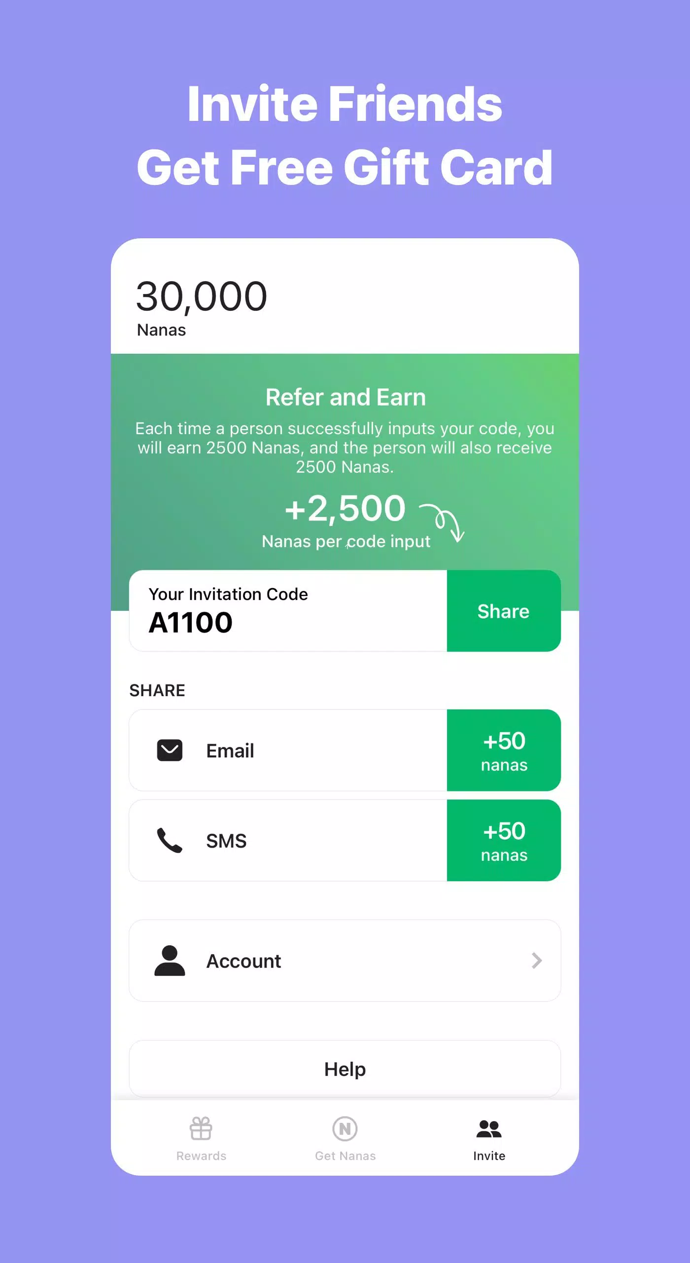AppNana: Gift Cards Rewards Screenshot 4