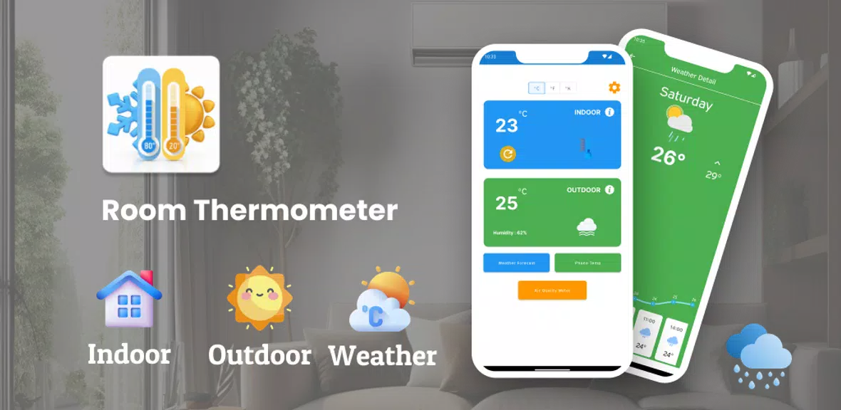 Thermometer Room Temperature ภาพหน้าจอ 1