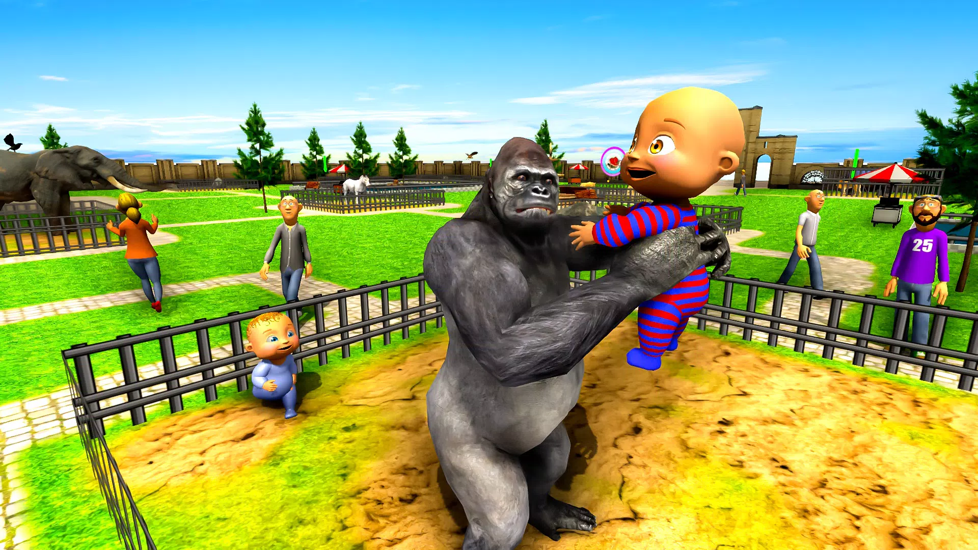 Naughty Baby 3D: Daddy Zoo Fun ဖန်သားပြင်ဓာတ်ပုံ 4