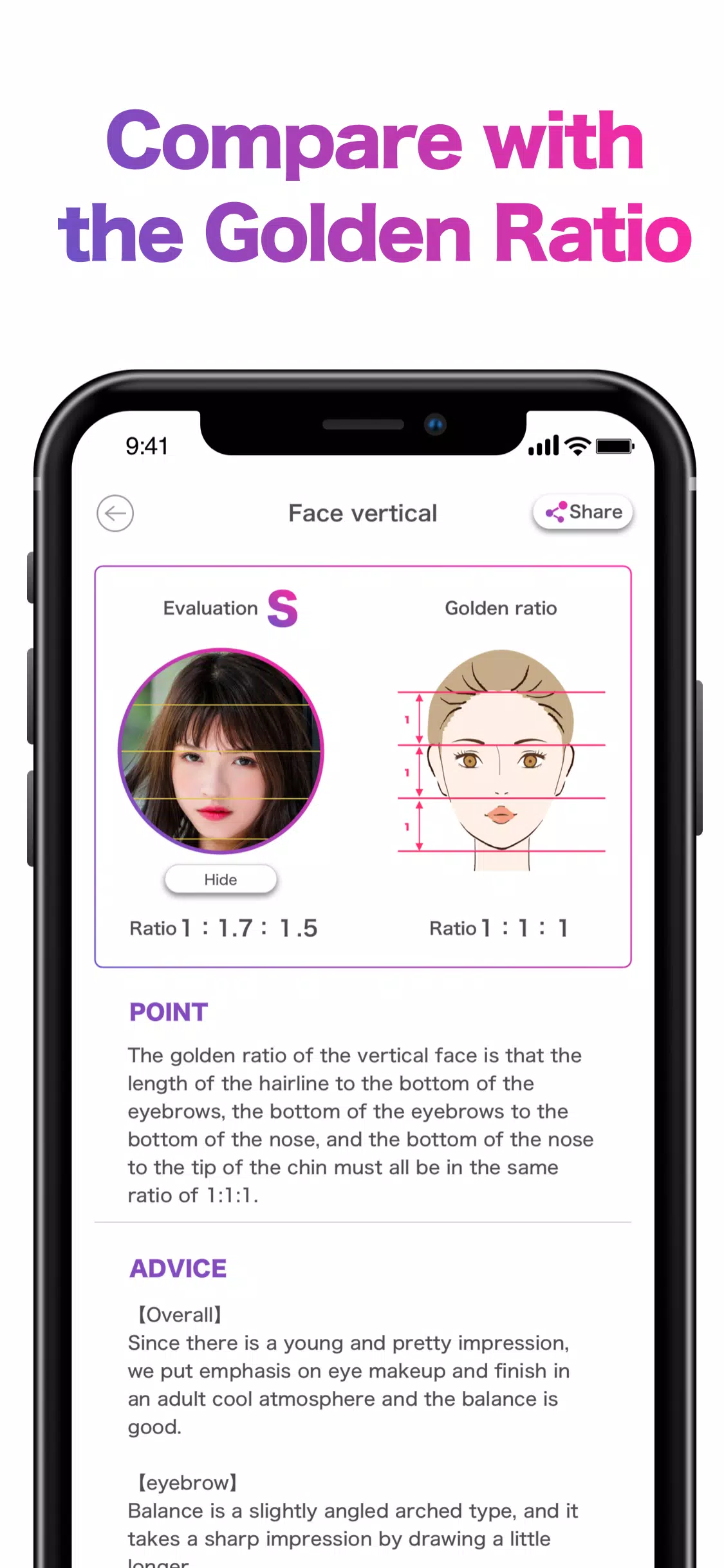 Schermata Face Shape & Color Analysis 2