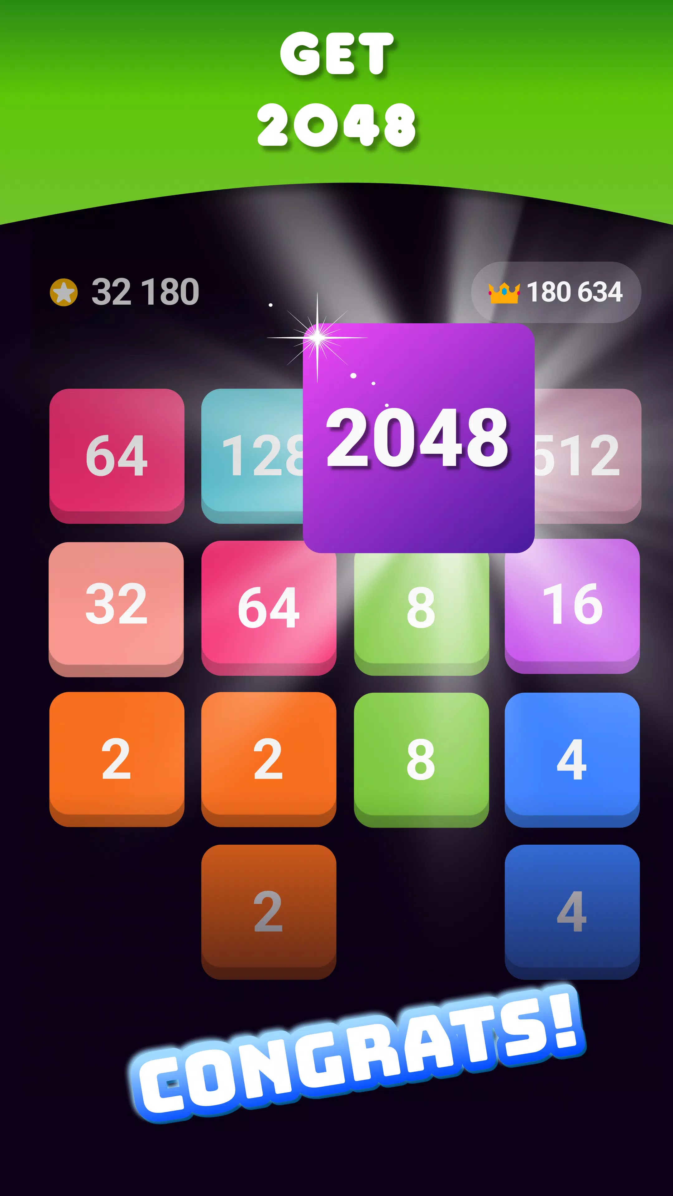 2048: Puzzle Game! Merge Block ဖန်သားပြင်ဓာတ်ပုံ 2