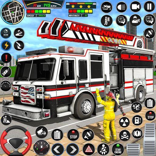 Firefighter: Fire Truck games Screenshot 1