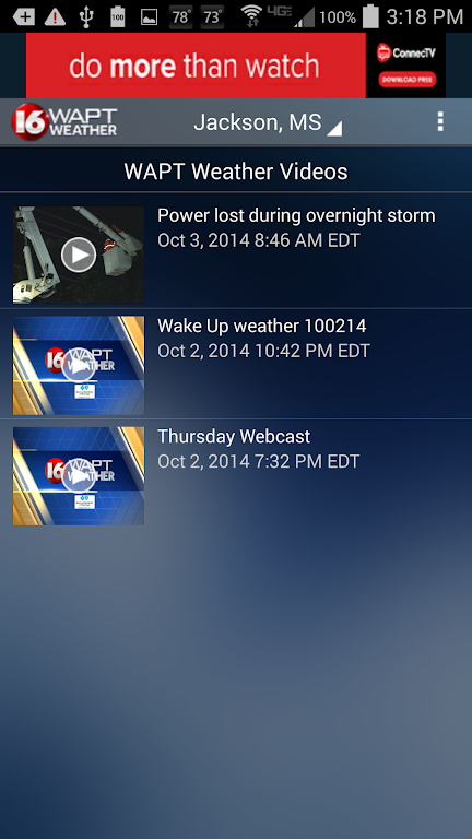 16 WAPT Weather應用截圖第4張