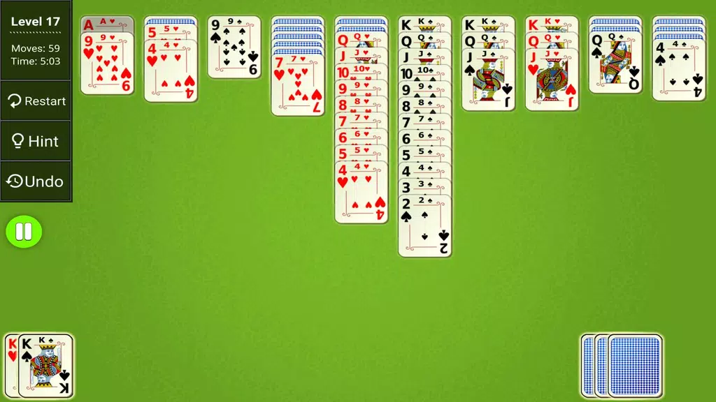 Spider Solitaire Epic स्क्रीनशॉट 3