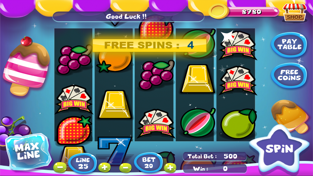 Slot Matchine IceCream - Vegas Casino Slot Games ภาพหน้าจอ 4