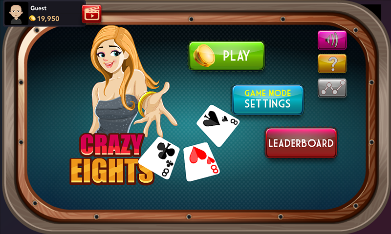 Schermata Offline Crazy Eights - Free Card Game 1