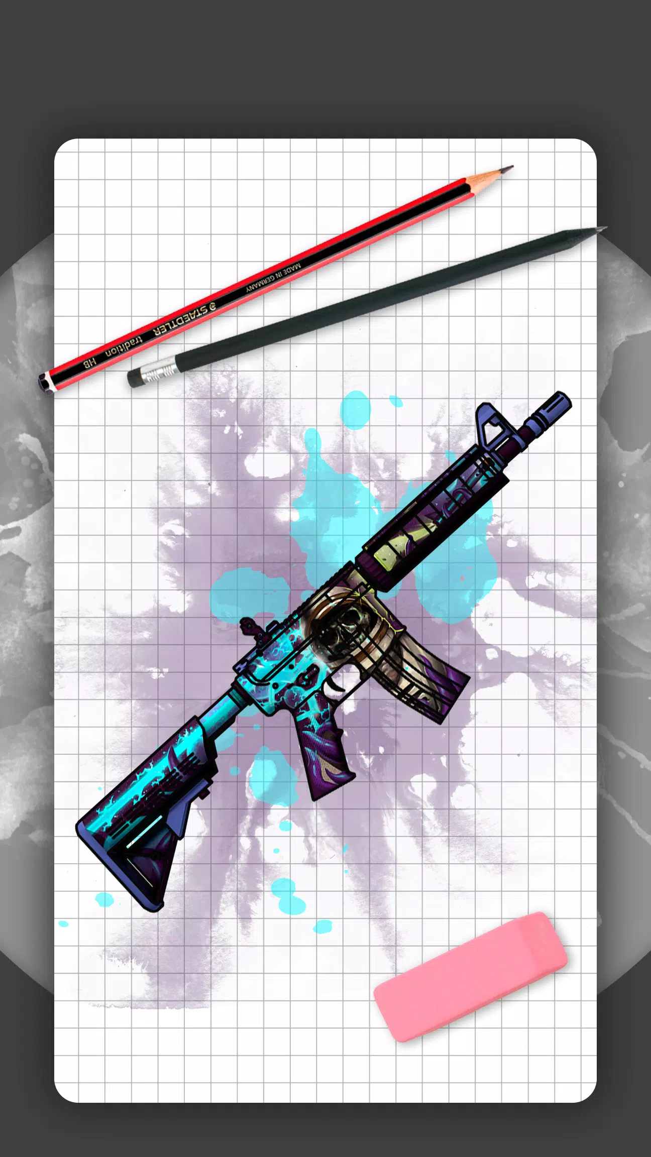 How to draw weapons. Skins Tangkapan skrin 1