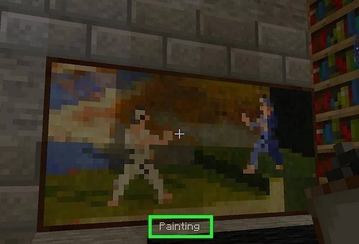 Minecraft में एक पेंटिंग कैसे लटकाएं