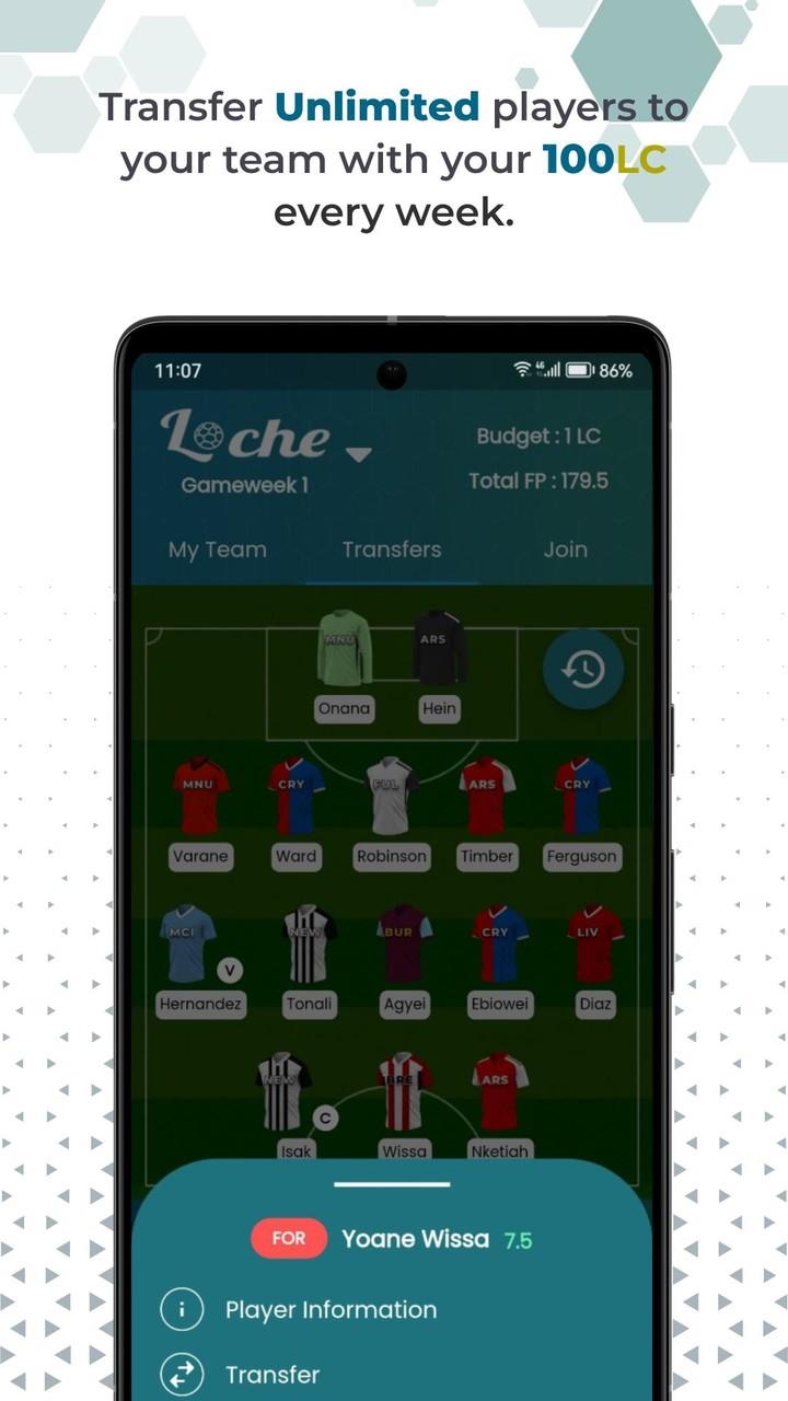 Loche Fantasy Football স্ক্রিনশট 2