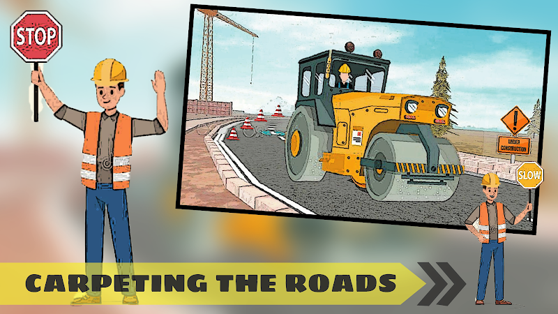 Highway road construction game Ảnh chụp màn hình 1