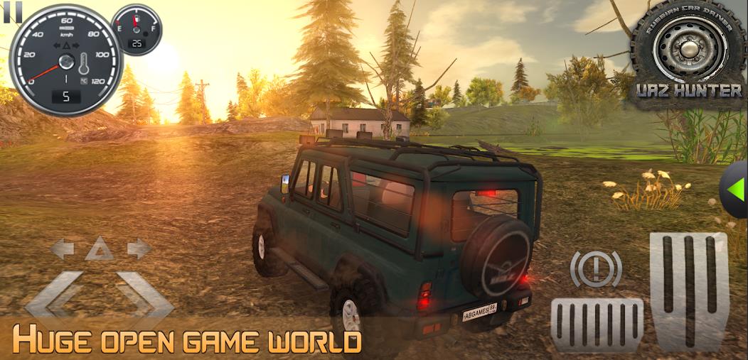 Russian Car Driver UAZ HUNTER Mod 스크린샷 1