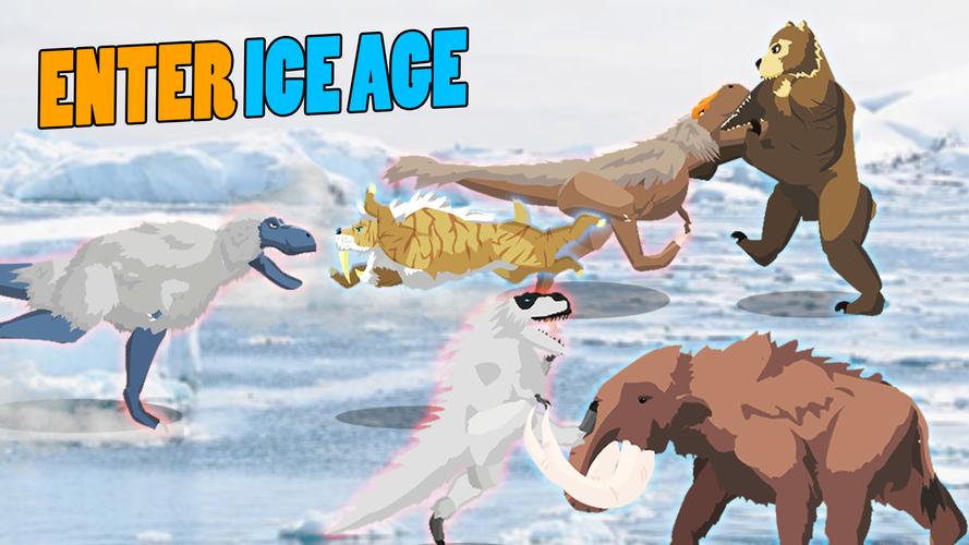 T-Rex Fights Ice Age Beasts 스크린샷 1