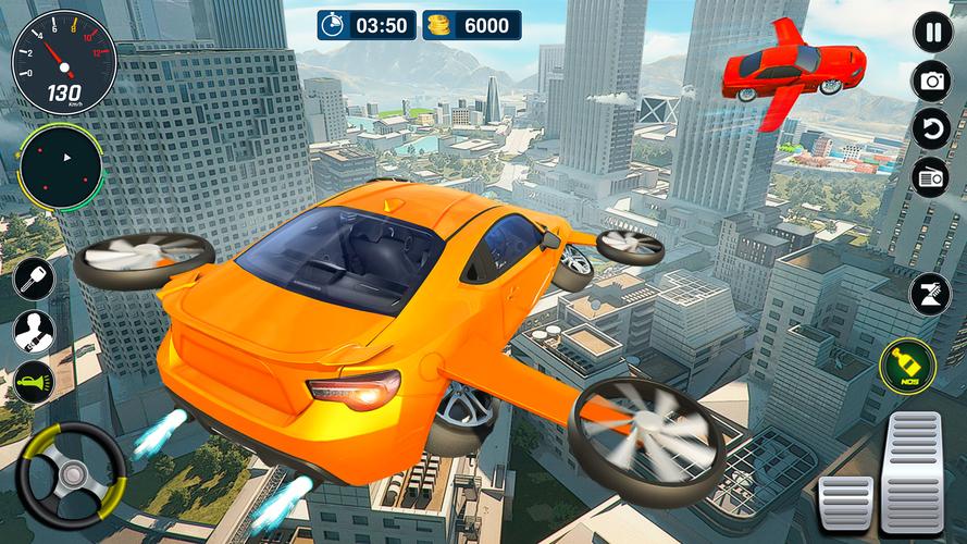 Flying Car Simulator: Car Game Schermafbeelding 3