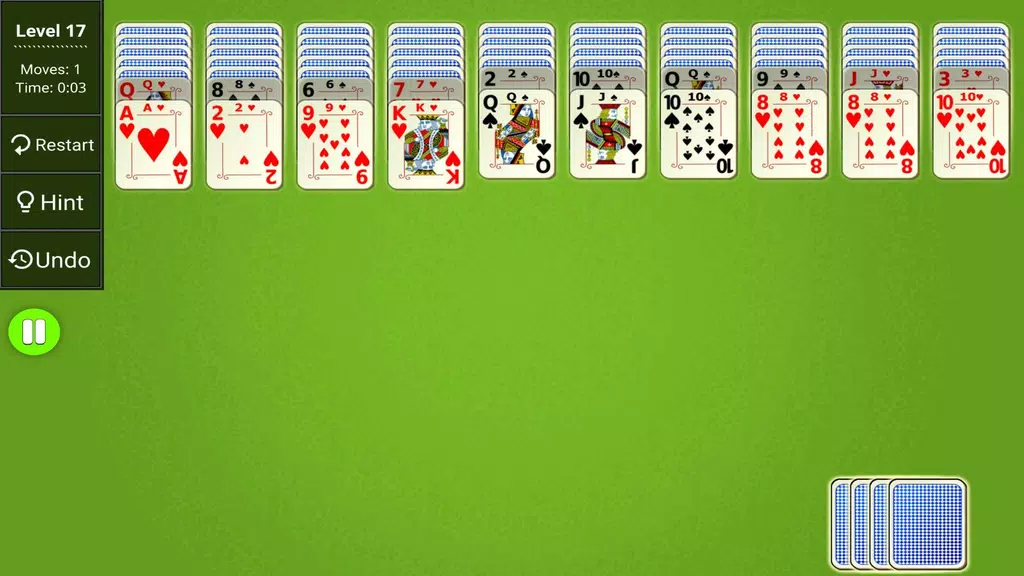 Spider Solitaire Epic स्क्रीनशॉट 2
