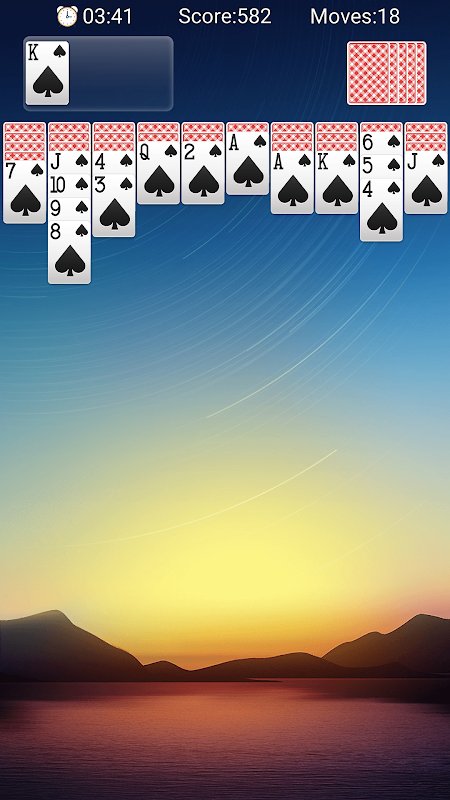 Spider Solitaire Classic Game स्क्रीनशॉट 2